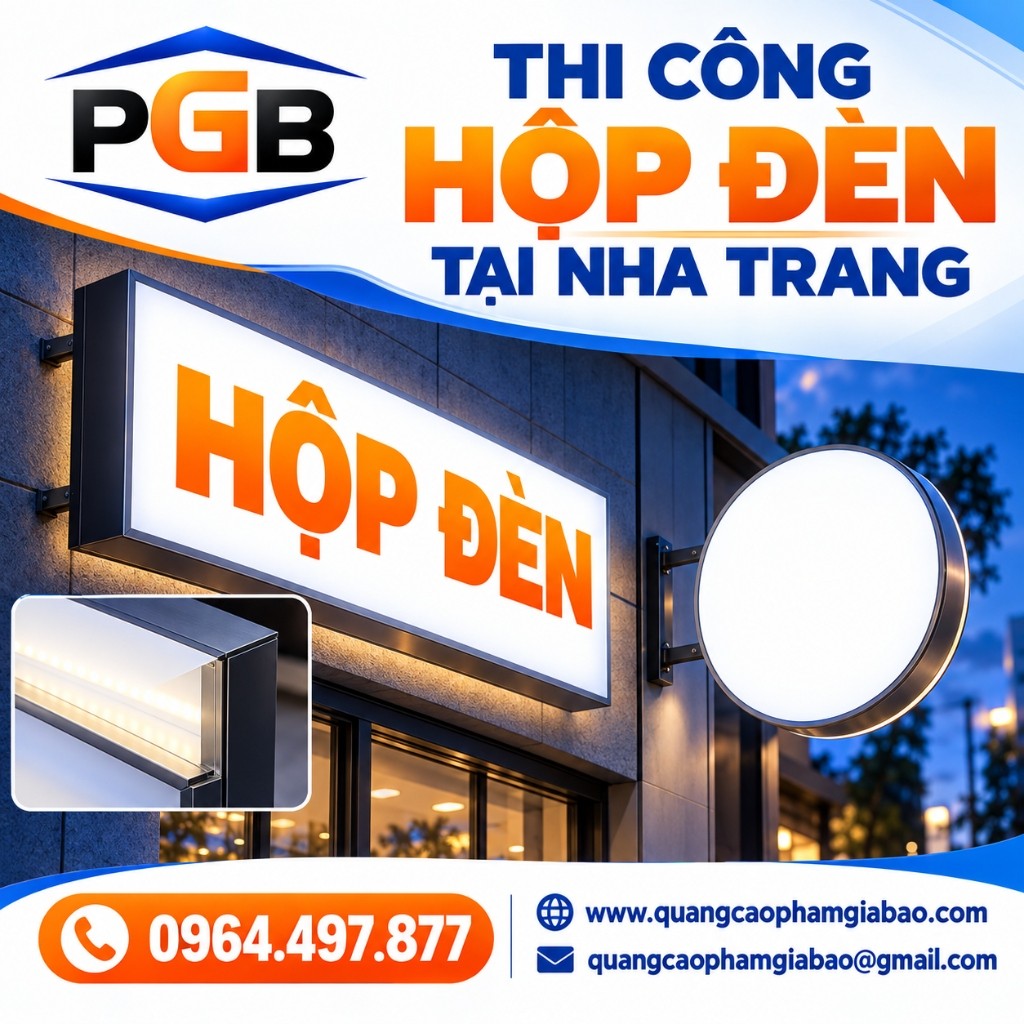 Thi Công Hộp Đèn Tại Nha Trang
